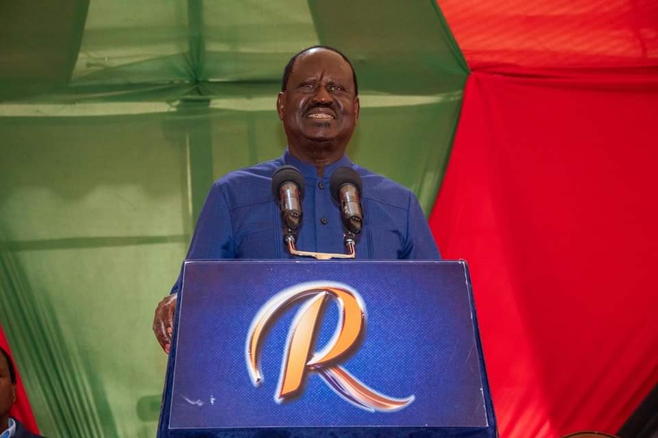 File image of Azimio leader Raila Odinga.